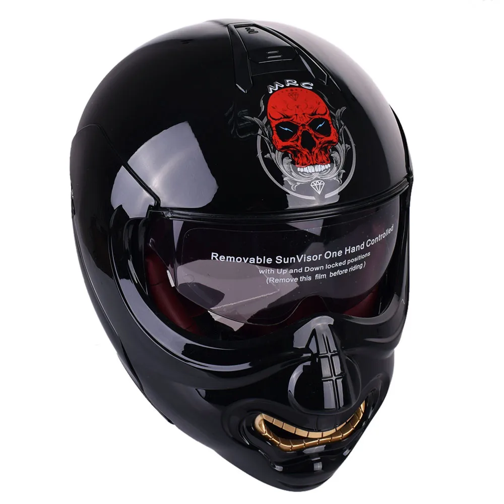 

Skull Face Motorcycle Helmet Modular Flip Up Helmet Motorcycles Chopper Retro Predator Vintage Cruiser Art Ghost Helmets