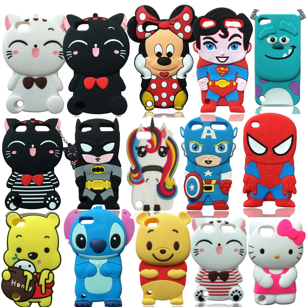 

3D Cute Cartoon Soft Silicone Case Unicorn Back Cover Skin For iPod Touch5 Touch 6 Touch 5 Touch 6