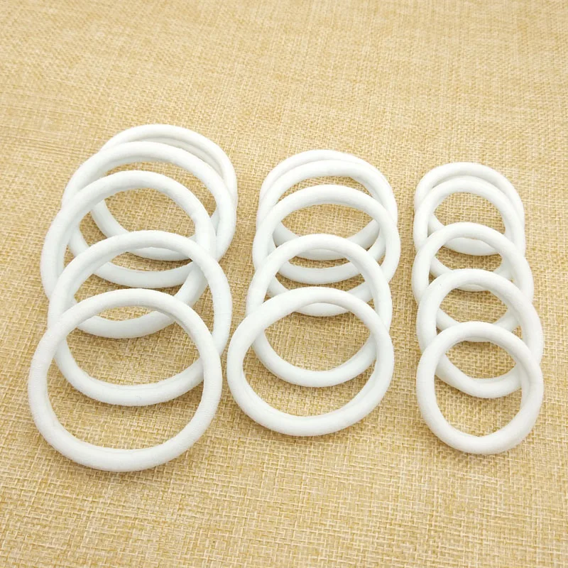20 Pcs/Lot Hair Accessories For Girls Rubber Bands White Holder Elastic Gum (3 Size Choose ) 20 Pcs/Lot Hair Accessories For Girls Rubber Bands White Holder Elastic Gum (3 Size Choose )