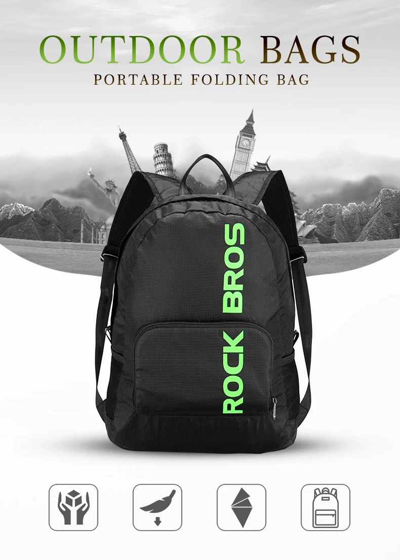 Flash Deal ROCKBROS Portable Foldable Backpack Rainproof Hiking Camping Cycling Bicycle Bike Bag Men Women Outdoor Sport Package Travel bag 0 Flash Deal ROCKBROS Portable Foldable Backpack Rainproof Hiking Camping Cycling Bicycle Bike Bag Men Women Outdoor Sport Package Travel bag 0