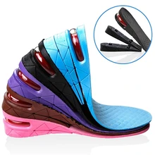 Free Shipping 1 Pair Height Increase Insole Women Adjustable Sports Shoes Pad Cushion Inserts Height Insoles for Men