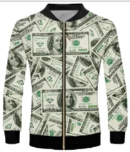 3 Styles Real American Size Salt-n-Pepa-8-ball 3D Sublimation Print Zipper Up Jacket Pilot Bomber Jacket Coat street Jackets metallic color zipper up bomber jacket