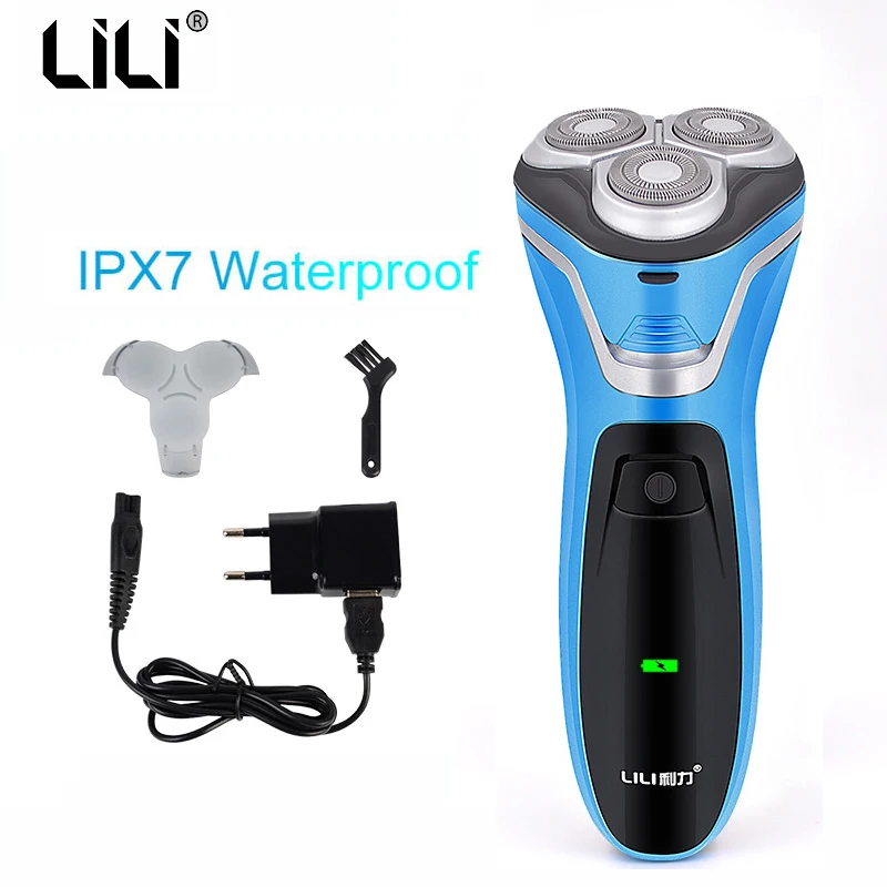 

Professional Electric Hair Shaver Male Shaving Machine 3D Triple Floating Blade beard razor rechargeable beard hair cleaning