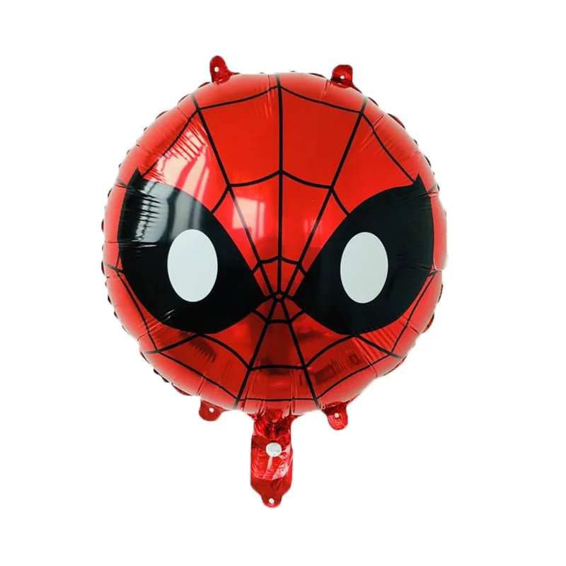 5 штук в партии 18 дюймов круглый мультфильма Фольга шары Мстители и Человек-паук шаров для малыша День рождения питания