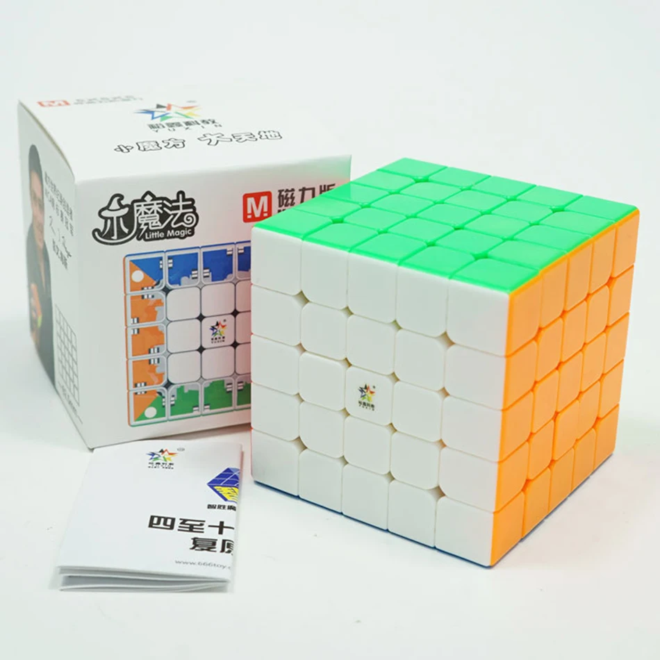 Yuxin маленькая Магия 5x5x5 Магниты Невидимый волшебный куб Скорость Magic Cube для сложных