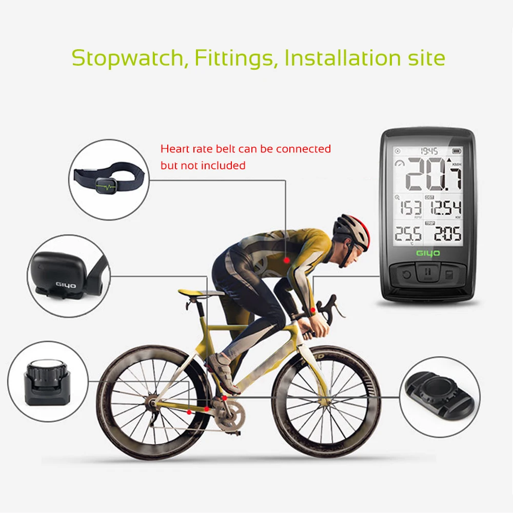 Waterproof Bicycle Computer Wireless Stopwatch BT Speedometer For Bicycle Backlight Odometer Accessories For Bicycle