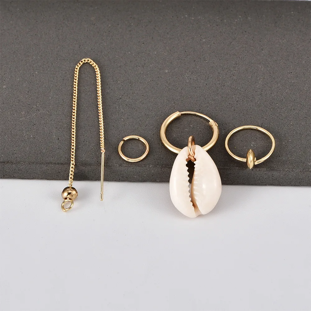 Shell round earrings (2)