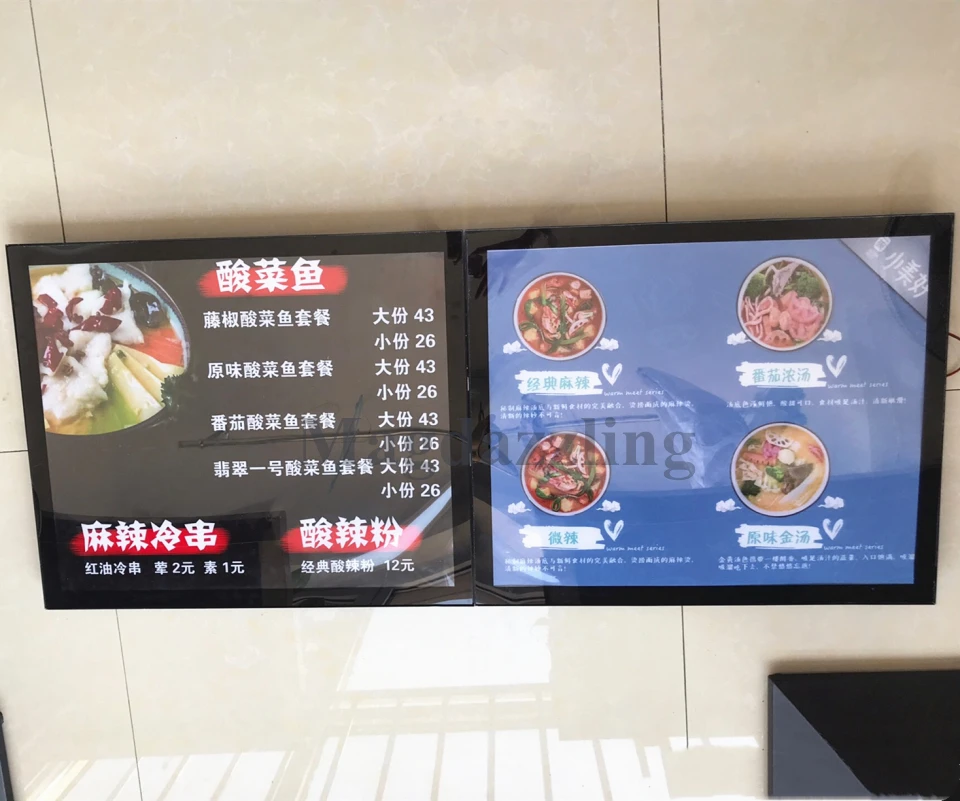 6 Units Magnetic Aluminum Frame Led Slimline Illuminated Menu Boards 50x70cm Light Boxes For Take Away Shop Advertising Lights Aliexpress