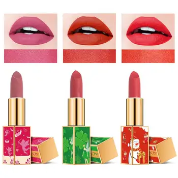 

3pcs/set Festival Nightclub Party Lip Color Sexy Party Lip Color Lip Stick Matte Lip Gloss Long-lasting Lipstick