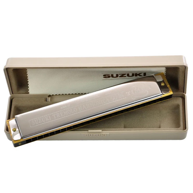 SUZUKI таймер 24 Отверстия тремоло Гармоника SU изучения гармоника|tremolo harmonica|harmonica