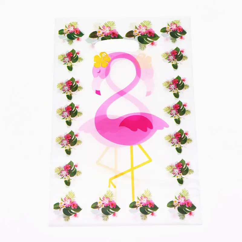 Одноразовая посуда для дня рождения, набор фламинго, рождественские принадлежности для душа - Цвет: gift bag 20pcs