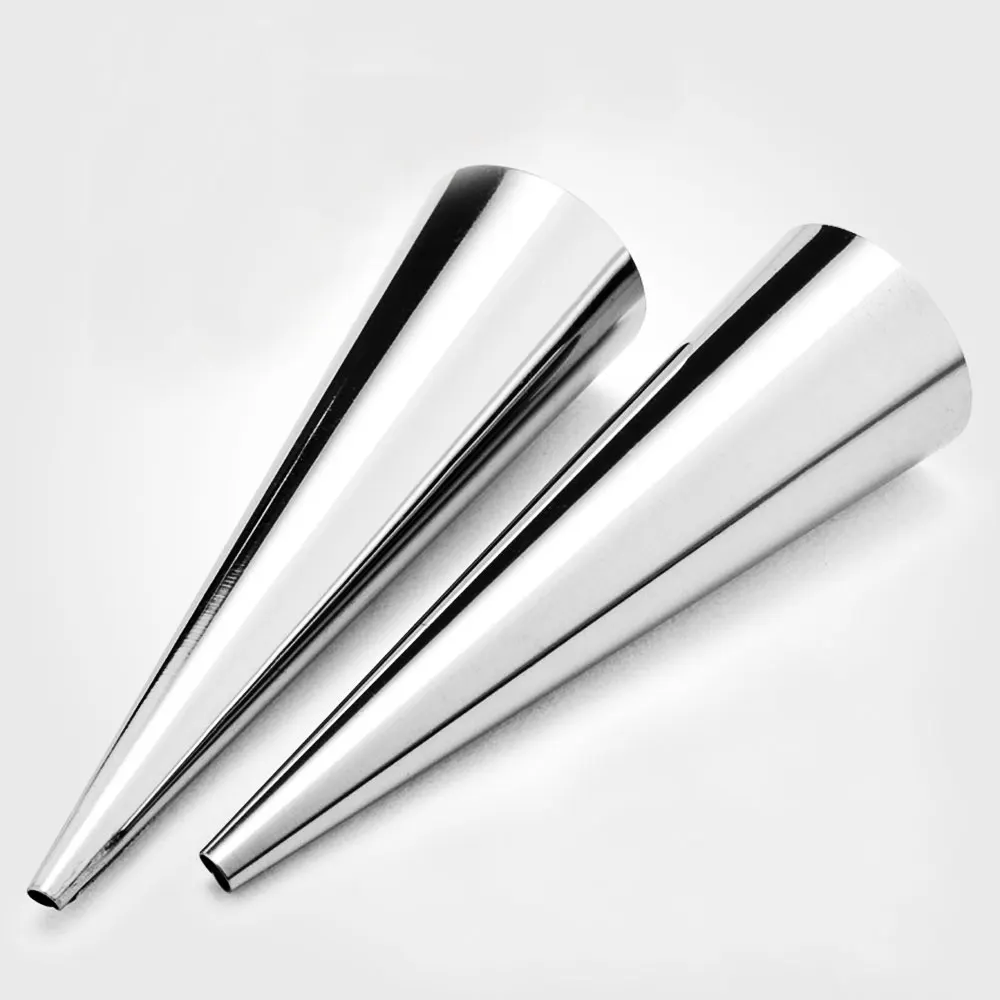 

Stainless Steel Conical Tube Cone Danish Baking Cream Mold Pastry Roll Horn Mold