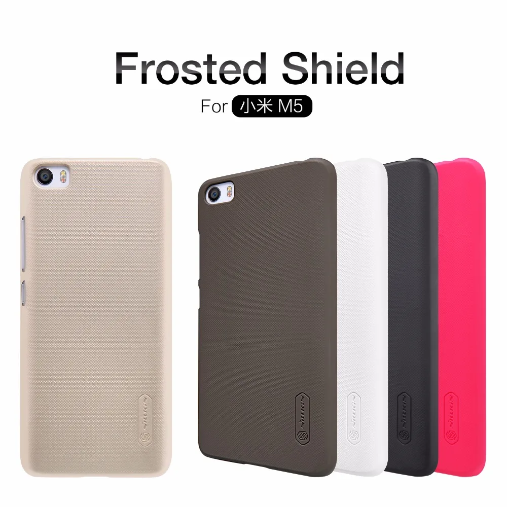 Original Nilkin Super Frosted Shield Hard Back PC Cover Case for Xiaomi M5 Mi5 Phone Case + Screen Protector Original Nilkin Super Frosted Shield Hard Back PC Cover Case for Xiaomi M5 Mi5 Phone Case + Screen Protector