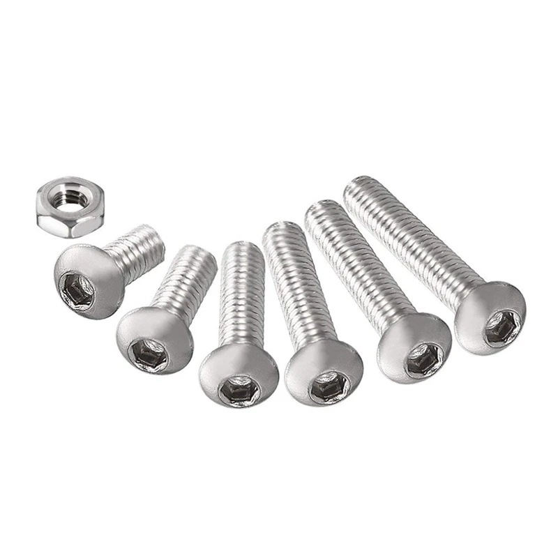 230pcs M2 304 Stainless Steel Hex Socket Button Head Cap Bolts Screws Nuts Kit 2