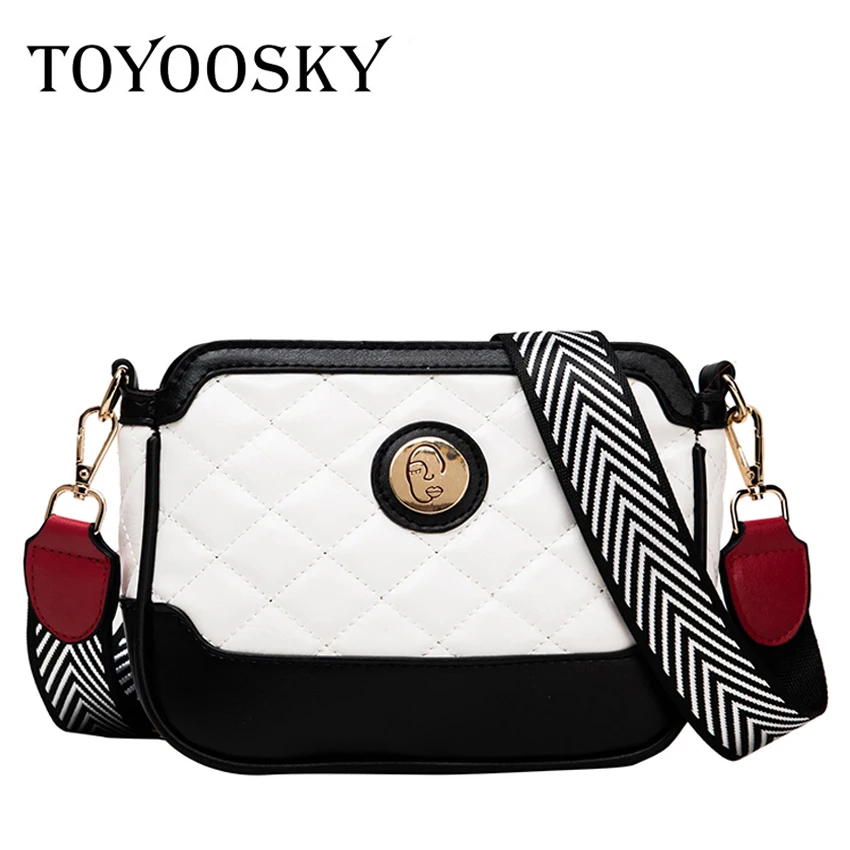 

TOYOOSKY Luxury Women Messenger Bags Designer Leather Handbag Fashion Diamond Lattice Shoulder Bucket Bag Lady Crossbody Bag