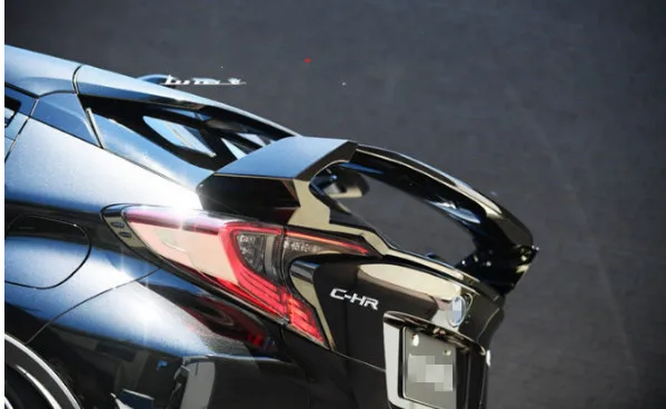 FOR Toyota C-HR CHR IZOA spoiler big spoilerABS Material CAR REAR WING TRUNK SPOILER ROWEN STYLE With paint color