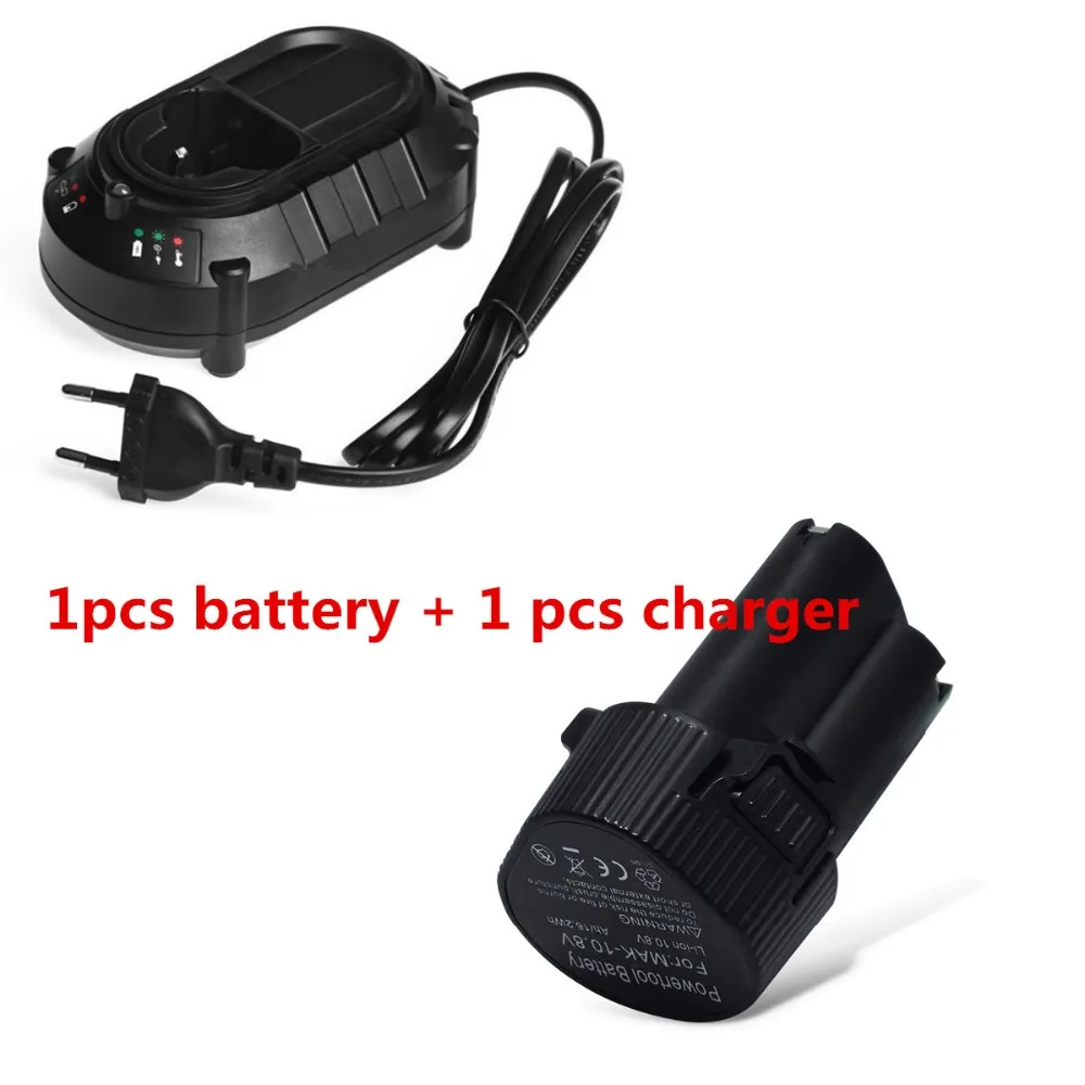 

NEW Battery for Makita 10.8V 10.8 Volt BL1013 BL1014 TD090D TD090DW LCT203W 194550-6 194551-4 Li-ion Electric Power Tool+Charger