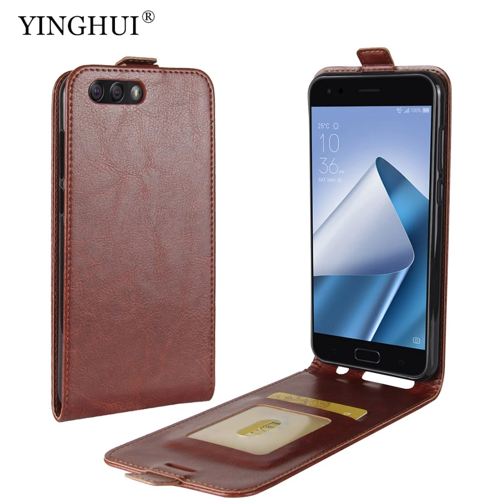 Shantime Custodia Portafoglio In Pelle PU Per Asus Zenfone 4 ZE554KL – Con Chiusura Magnetica, Slot Per Carte E Supporto