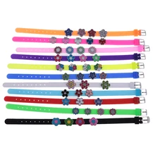 Silicone Slide Bracelets And Get Free Shipping On Aliexpress Adjule Diy Silicone Bracelets Bangle Slide Charms Wristband 12 Pieces China