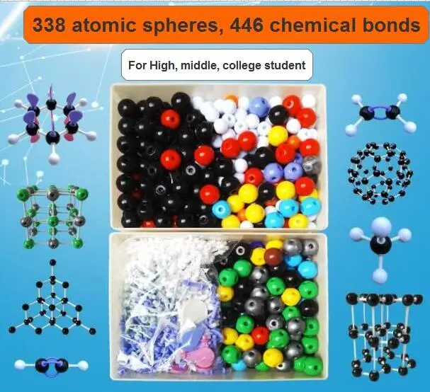 

3111-23A chemical organic molecular crystal structure model diamond graphite sodium chloride carbon 60 Chemistry teaching model