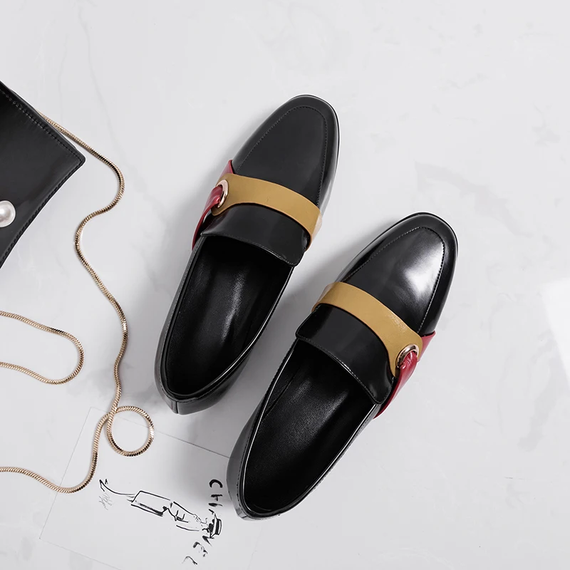 XiuNingYan Women's Flats Soft Loafers Genuine Leather Sneakers Ladies Oxfords Fashion Casual Shoes for Women Footwear New