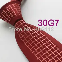 Coachella Мужские галстуки уникальные бордовые границы с розовыми сетками тканый галстук в деловом стиле для мужчин платье рубашка свадьба