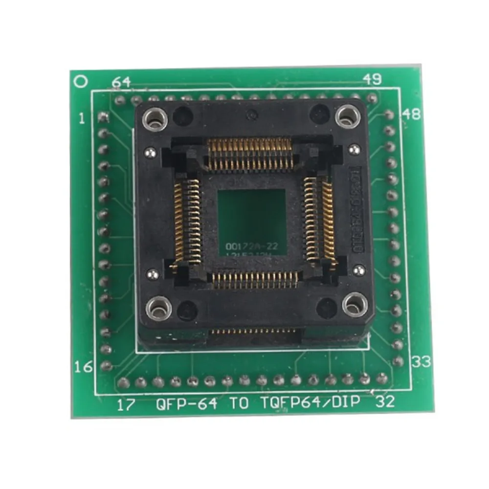 Prix pour HC05 HC08 QFP64 Adaptateur Utiliser pour ETL Programmeur et XPROG M Programmeur Prix pour HC05 HC08 QFP64 Adaptateur Utiliser pour ETL Programmeur et XPROG M Programmeur