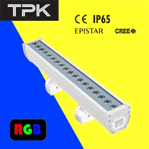 

20W 100 to 240V AC Outdoor Waterproof IP65 DMX RGB led wall washer light Linear Angle rotation led flood spot light