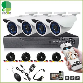 

Home Surveillance Security Camera System with DVR 8 channel+4pcs1200TVLHD IR cut Weatherproof Bullet Cameras+500GB HDD