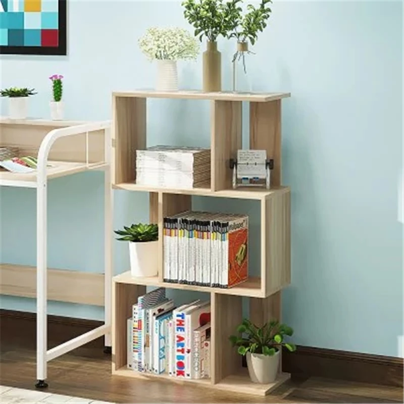 بسيط تخزين الرف عرض الرف خزانة ديكور المنزل/شماعات الإبداعية المقالات تأثيث الديكور-4-TIER بني فاتح بسيط تخزين الرف عرض الرف خزانة ديكور المنزل/شماعات الإبداعية المقالات تأثيث الديكور-4-TIER بني فاتح