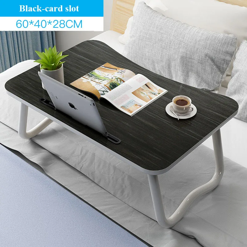 Складная подставка для ноутбука, эргономичная портативная кровать, блокнот, стол для планшета, компьютер, mesa para, мебель для дома, для дивана, кровати - Цвет: Black B
