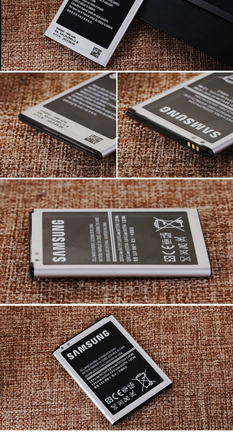 Аккумулятор для samsung Galaxy S4 mini i9192 I9190 I9198 1900mAh B500AE сменный аккумулятор без NFC