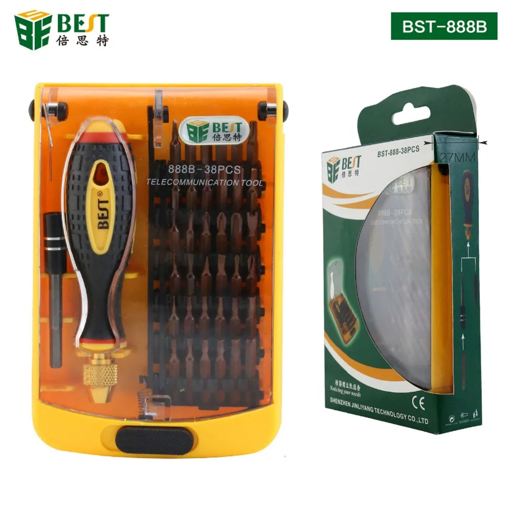 BES 38 in 1 Precision Screwdriver Set Disassemble For Tablets Phone Computer Laptop PC Watch Mini Electronic Repair Tools Kit