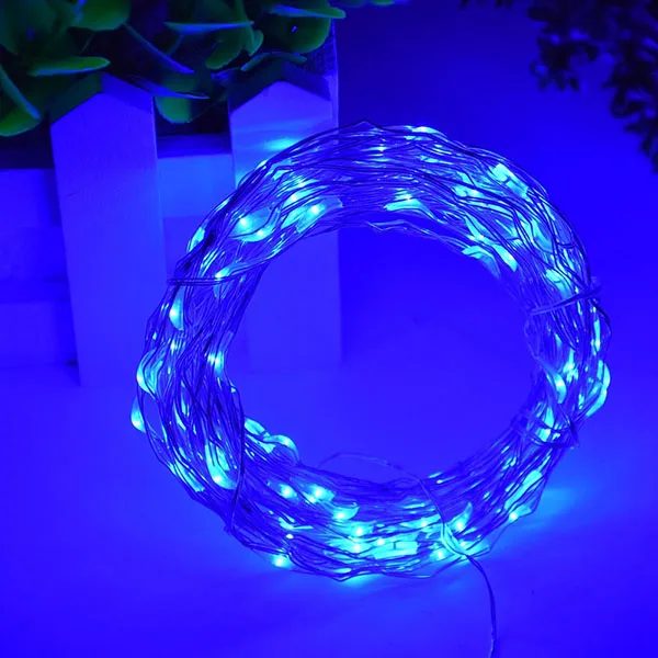 DC12V 5M/10M LED Outdoor Silver Wire DC connector LED vines String Light for Christmas Wedding Party Decoration Fairy Light