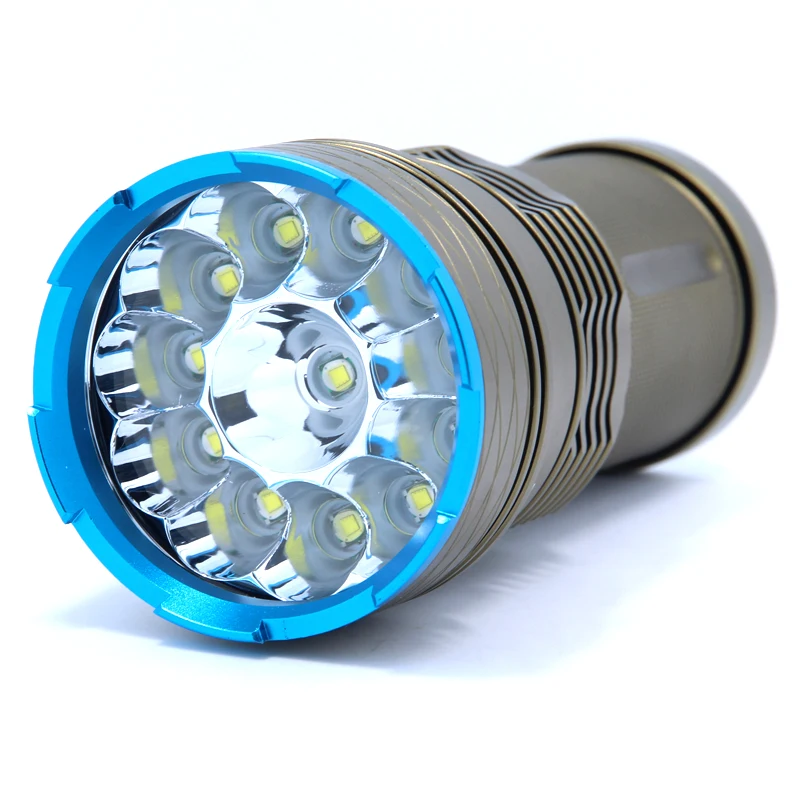 25000LM супер Мощность свет 12T6 светодио дный flash light 12 * XML T6 светодио дный фонарик свет лампы для кемпинга использовать Высокая емкость батареи