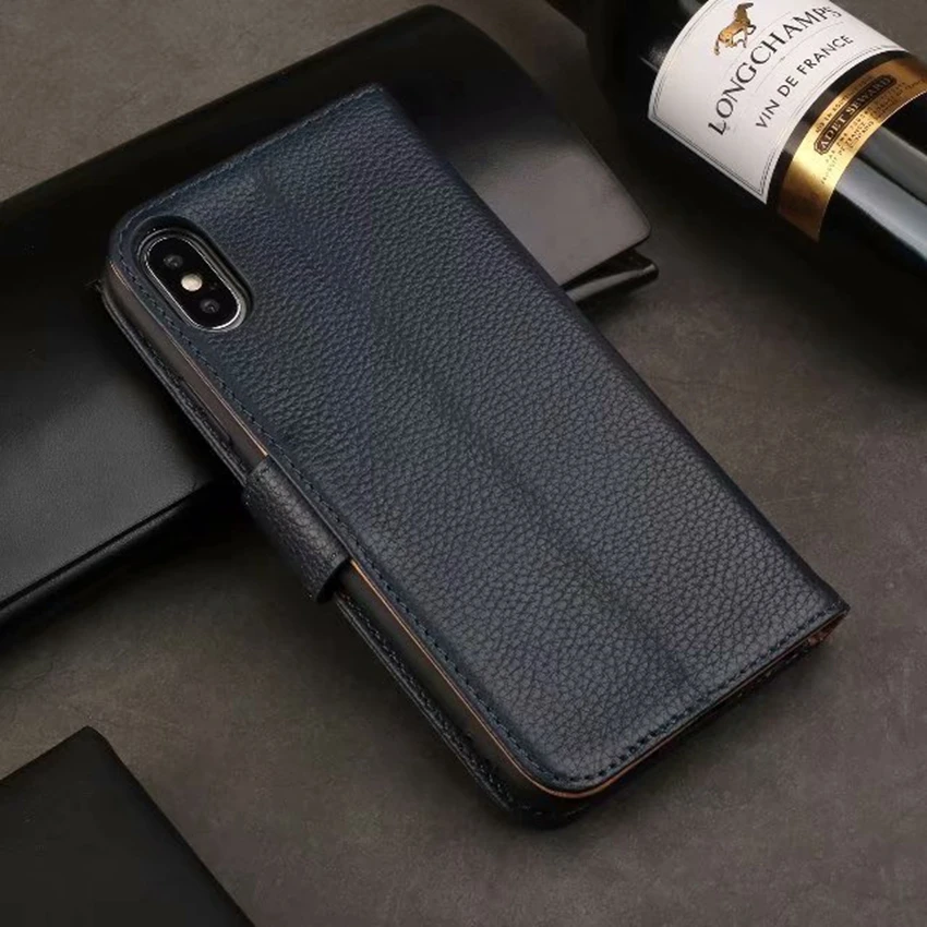 genuine leather flip case (2)