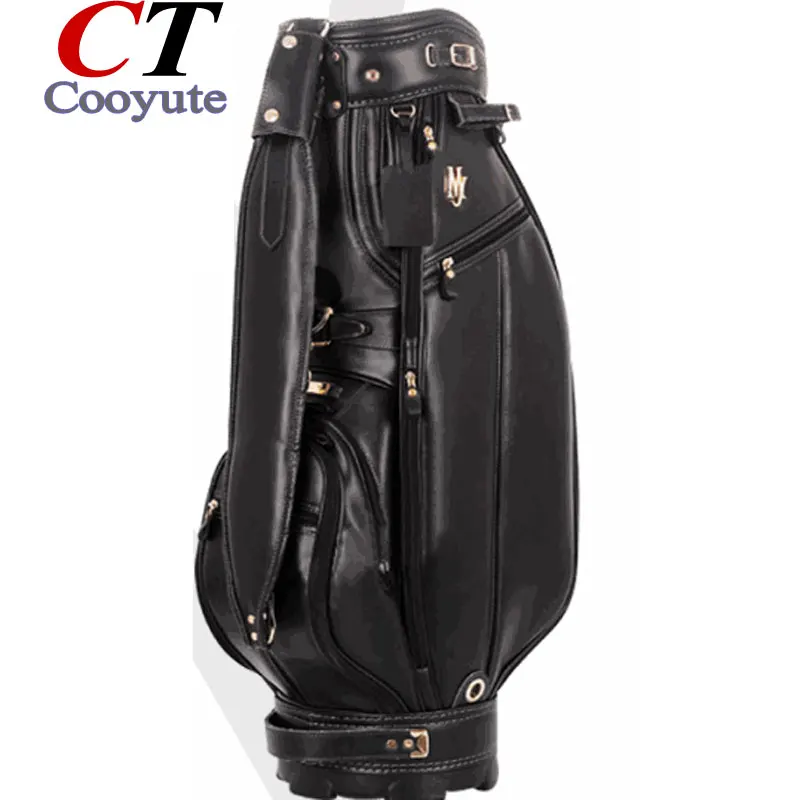 Cooyute جديد غولف حقائب عالية الجودة pu حقائب رياضية في اختيار 9.5 بوصة الجلالة الغولف حقيبة الشحن مجانا