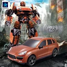 1 18 Deformation Car Transformation Robot Kids Remote Control Car Models Children Gift