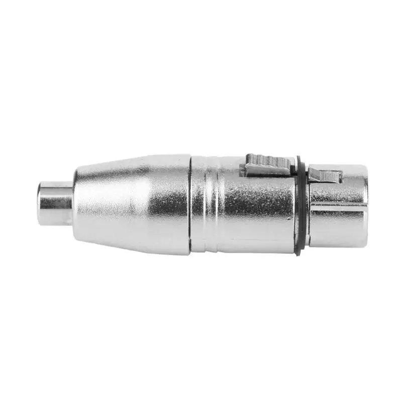 3-контактный XLR для женщин RCA адаптор проводной микрофон Микрофон AV конвертер видеоадаптера цинковый сплав 3-конт. XLR Разъем адаптеры