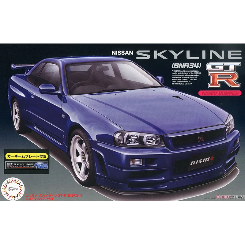 Модель сборки 1/24 Skyline GT-R(R34) 03979