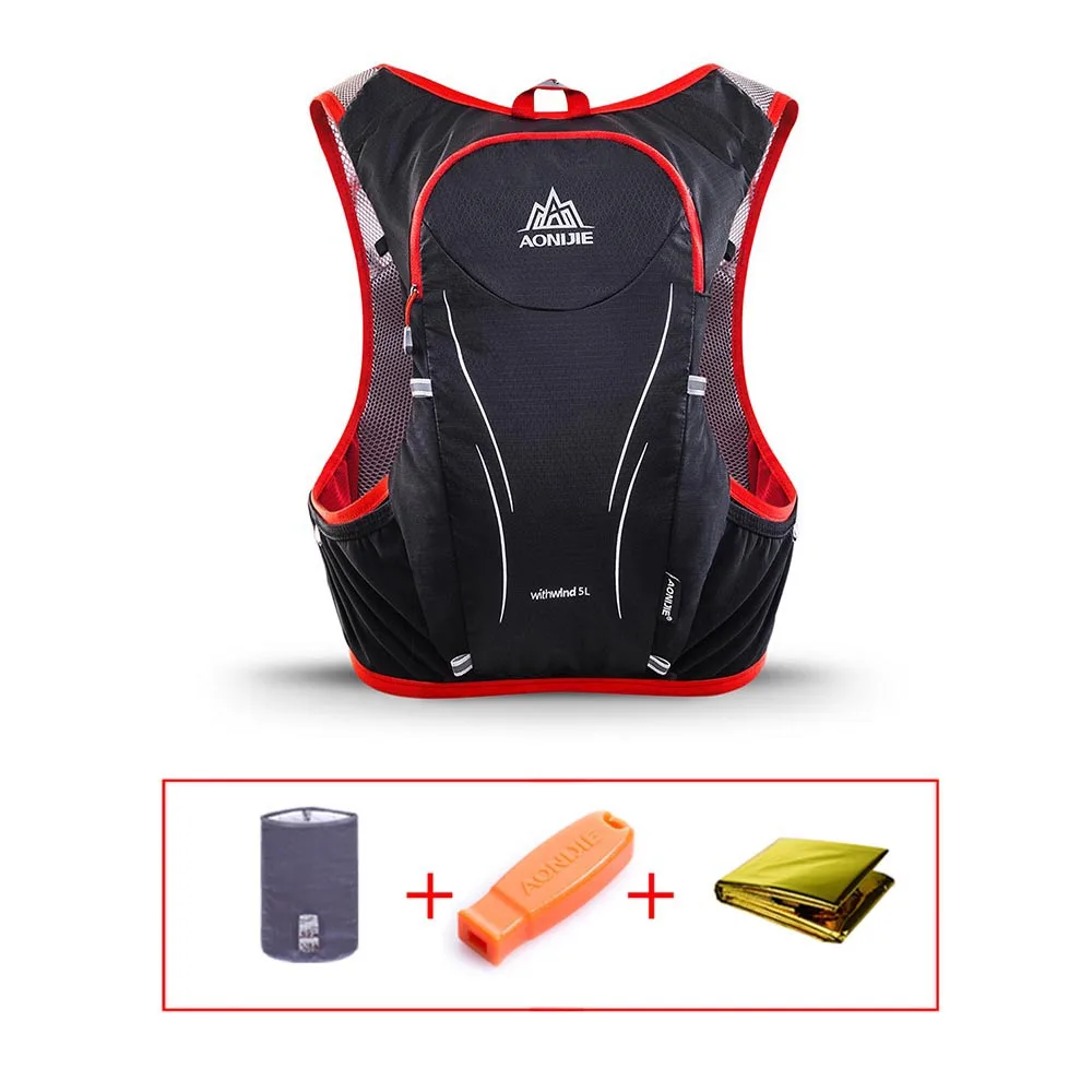 AONIJIE 5L Hydration Vest Water Bladder Backpack Outdoor Hiking Running Cycling Marathon