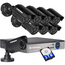 DEFEWAY 1080N HDMI DVR 1200TVL 720P HD font b Outdoor b font Home Security Camera System