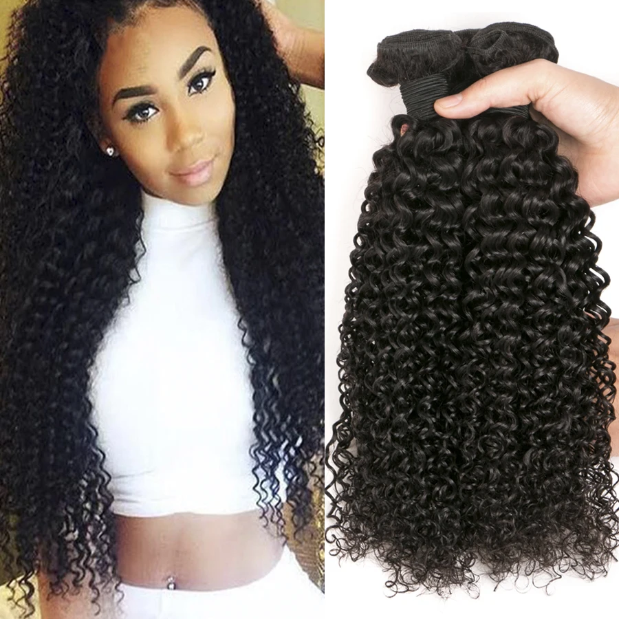 Mink Brazilian Virgin Hair 4 Bundles Brazilian Kinky Curly Virgin Hair