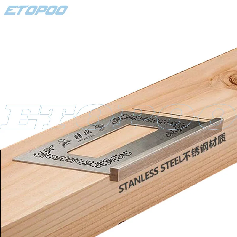 

Stainless steel 45 degrees gauge Angle Protractor ruler woodworking Multifunctional