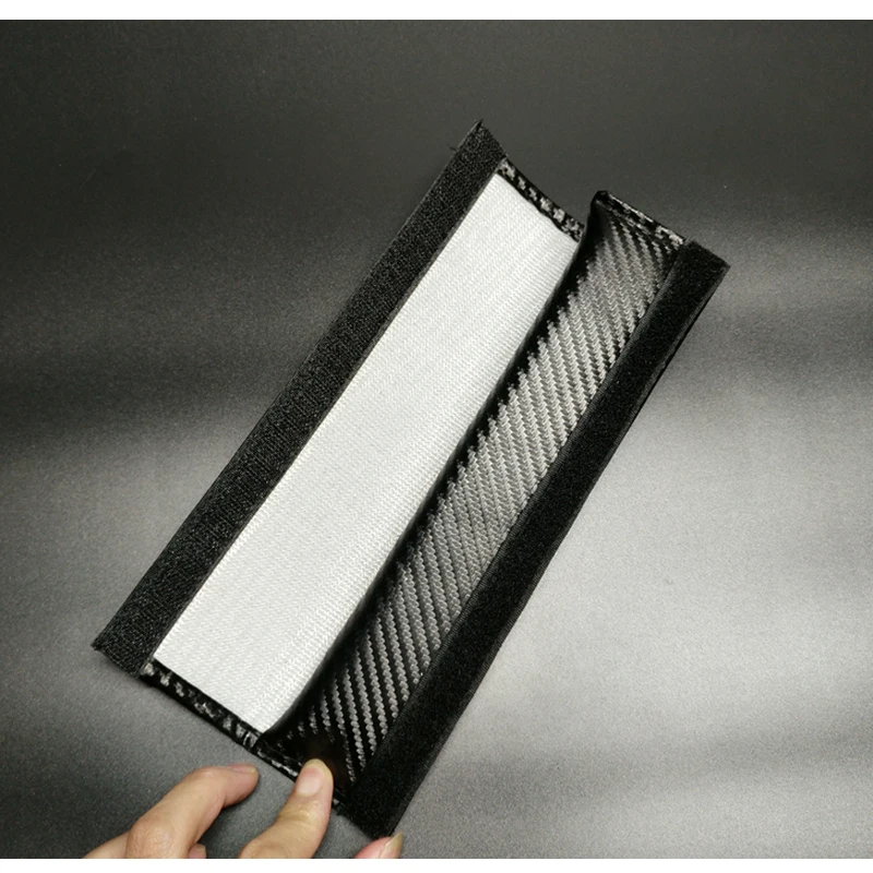 2 шт ПУ углеродного волокна текстуры автомобильный ремень безопасности Наплечные накладки для Kia Picanto автомобильные аксессуары