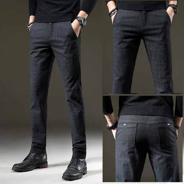 men's casual stretch pants
