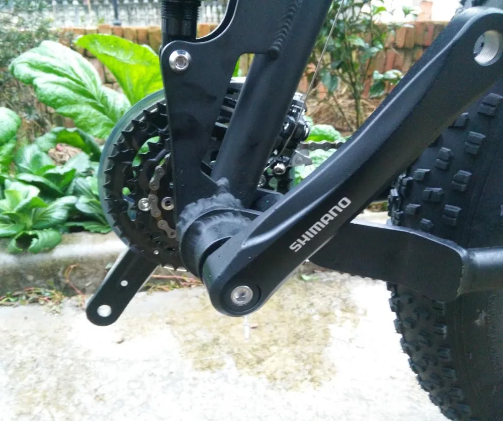 Excellent Kalosse Full suspension  alloy frame  Snow  bicycle, 26/20*4.0 inch  21/24/27/30speed ,26*17 fat bikes   tyre dirt bike 41