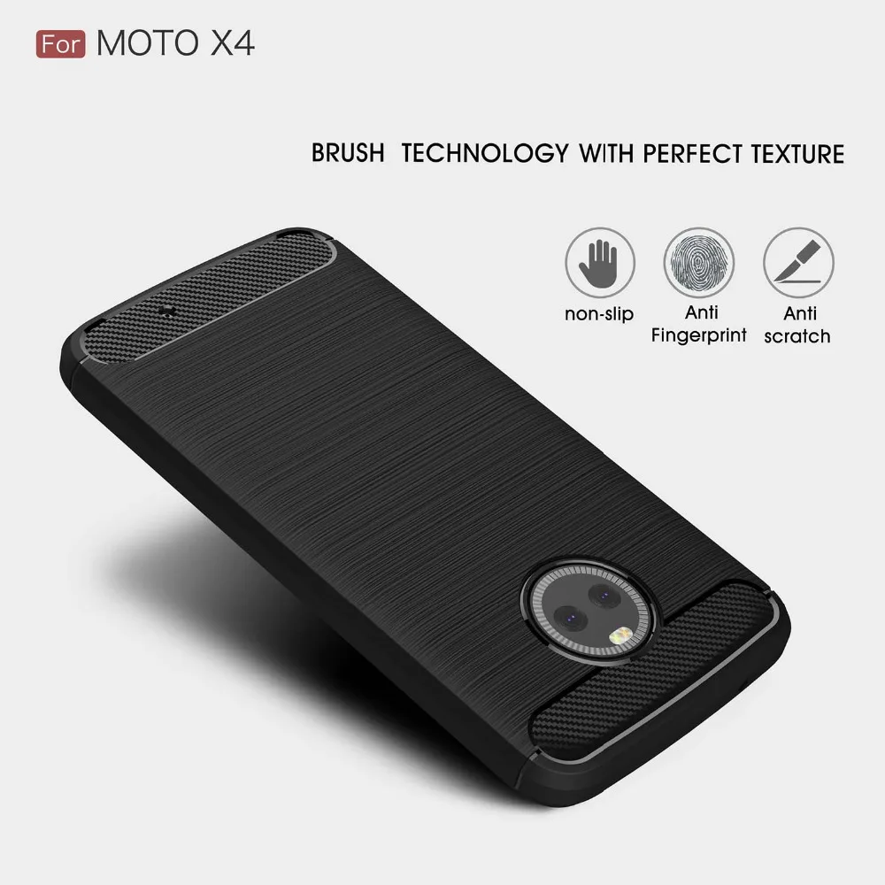 Чехол CASEMALL для телефона Motorola Moto X4 роскошный противоударный мягкий резиновый