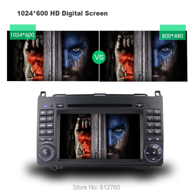 Excellent Quad Core 2G RAM Android 7.1 Car DVD GPS For Mercedes benz B200 sprinter W169 W245 W906 Viano Vito W639 Car Radio Head Unit 4