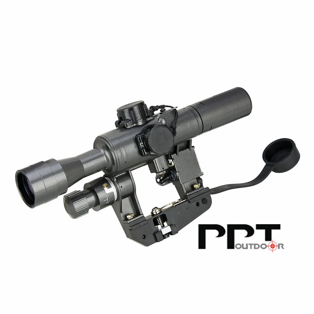 PPT Тактический 4x24 SVD прицел SVD черный цвет для охоты стрельба PP1-0330